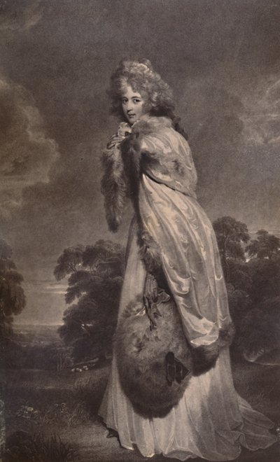 Miss Elizabeth Farren, later gravin van Derby, ca. 1792 door Francesco Bartolozzi