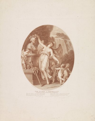 Nimf van de onsterfelijkheid door Francesco Bartolozzi
