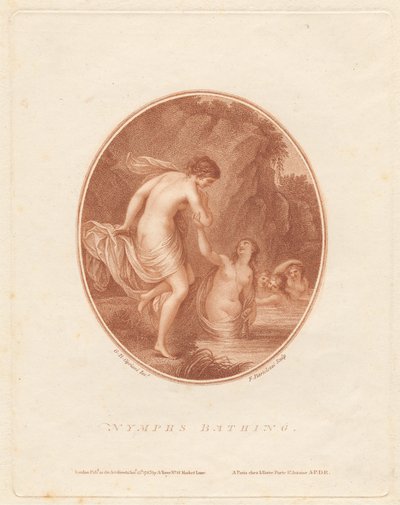 Badende Nymphen door Francesco Bartolozzi