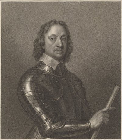 Oliver Cromwell door Francesco Bartolozzi