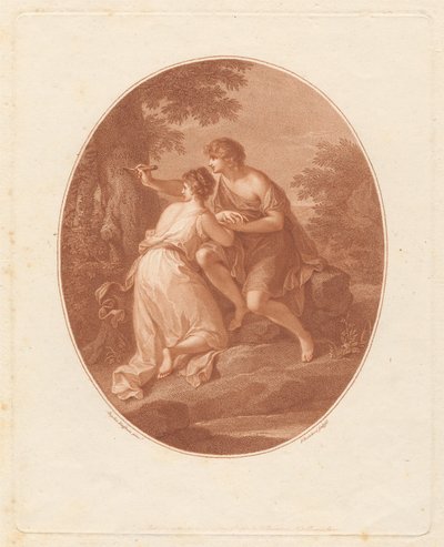 Paris und Oenone door Francesco Bartolozzi