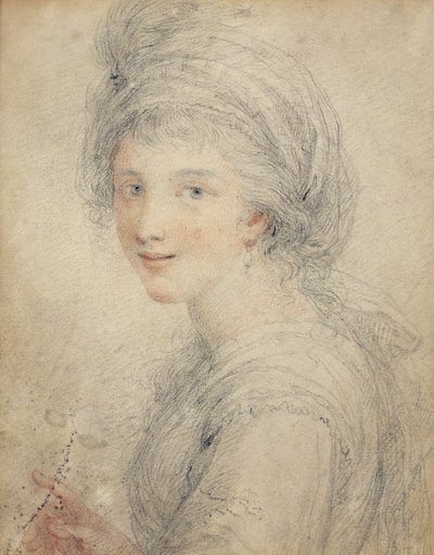 Portret van Angelica Kauffman door Francesco Bartolozzi