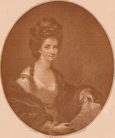 Portret van Angelica Kauffman, ca. 1777 1904 door Francesco Bartolozzi