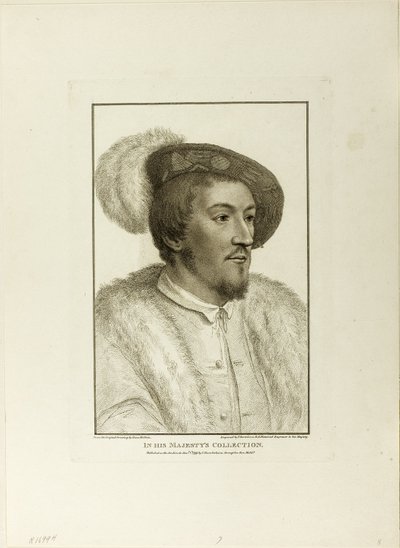 Portret van een jonge man door Francesco Bartolozzi