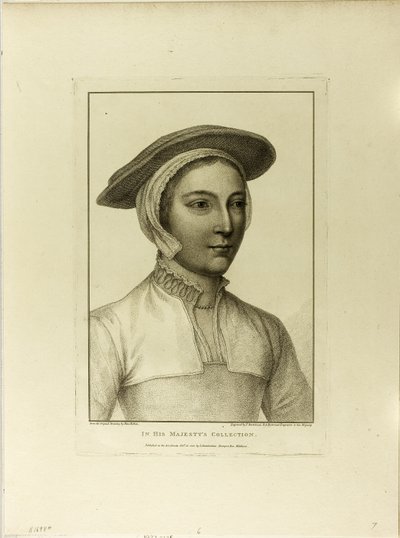 Portret van een Jonge Vrouw door Francesco Bartolozzi