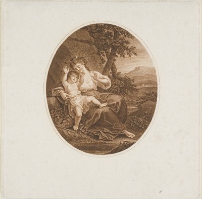 Sappho Luistert naar Liefde door Francesco Bartolozzi