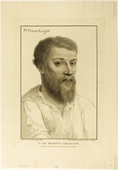 Sir Nicholas Poines door Francesco Bartolozzi