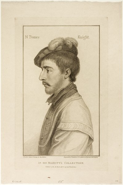 Sir Nicholas Poines door Francesco Bartolozzi