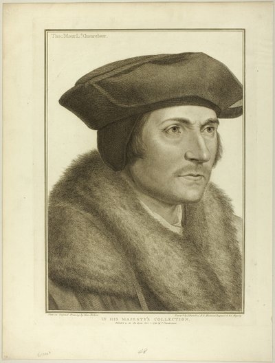 Sir Thomas More, Lord Chancellor door Francesco Bartolozzi