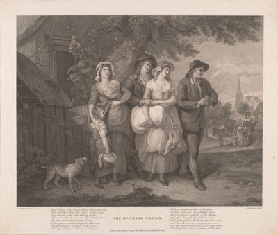 Het verlaten dorp door Francesco Bartolozzi