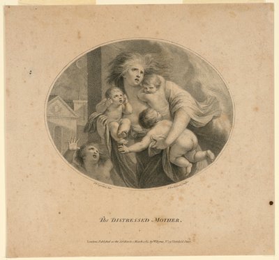 De verontruste moeder door Francesco Bartolozzi