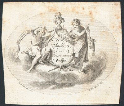 Handelskaart, William Wilson door Francesco Bartolozzi
