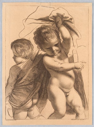 Twee jongens door Francesco Bartolozzi