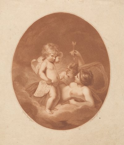 Venus tadelt Amor door Francesco Bartolozzi