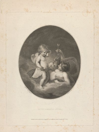 Venus voedt Cupido door Francesco Bartolozzi