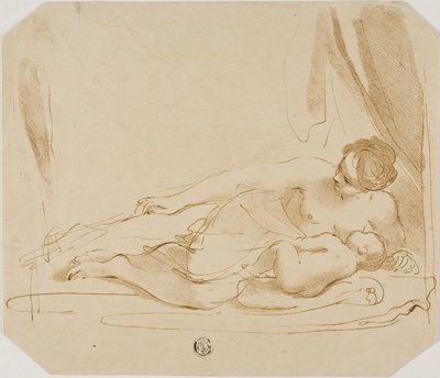 Venus en Cupido door Francesco Bartolozzi