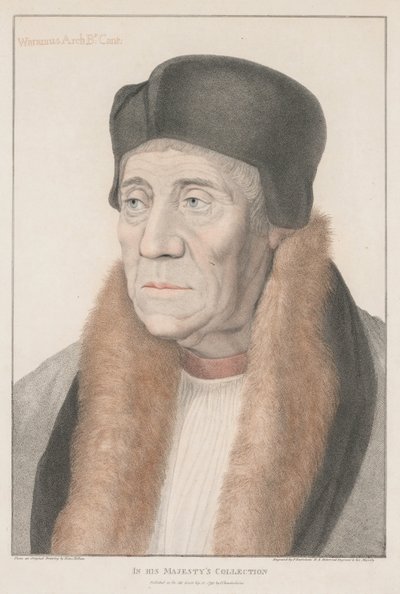 Waramus Aartsbisschop van Canterbury door Francesco Bartolozzi