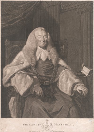 William Murray, eerste graaf van Mansfield door Francesco Bartolozzi