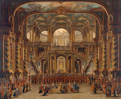 Een scène uit de Italiaanse opera 