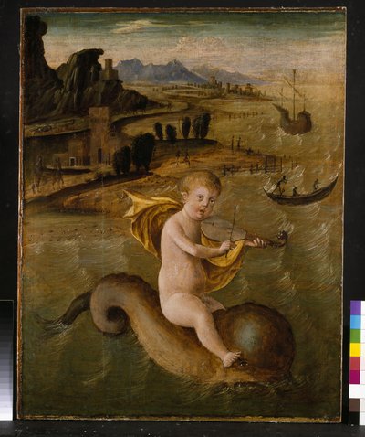 Arion rijdend op een dolfijn, ca. 1509-10 door Francesco Bianchi Ferrari