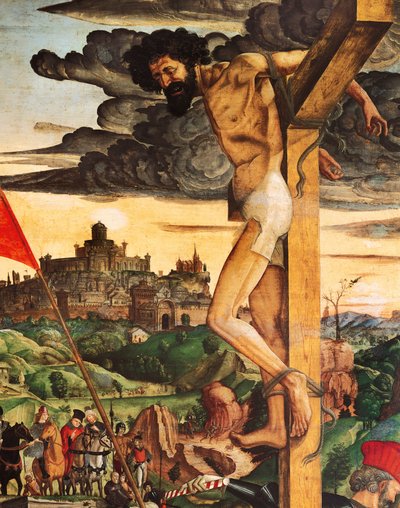 Dief, detail van Kruisiging, door Francesco de