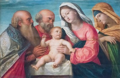De besnijdenis van Jezus door Francesco Bissolo