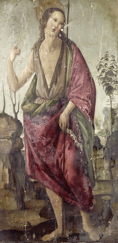 Johannes de Doper door Francesco Botticini (attributed to)