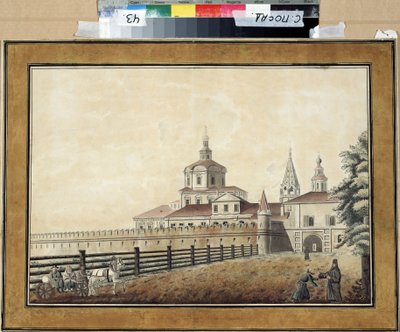Zicht op het Andronik-klooster in Moskou door Francesco Camporesi