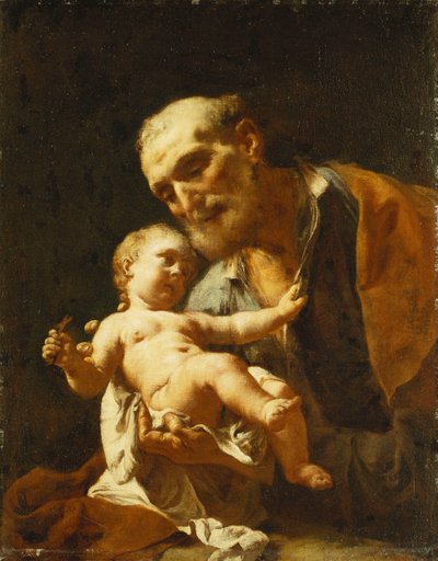 Sint Jozef en het Christuskind door Francesco Capella