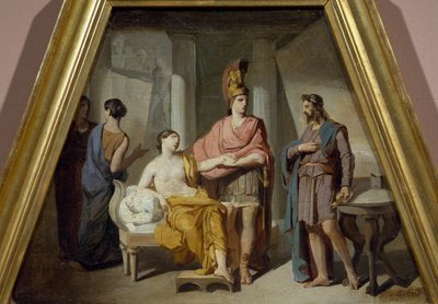 Alexander geeft zijn minnares Campaspe aan Apelles, door Francesco Coghetti door Francesco Coghetti