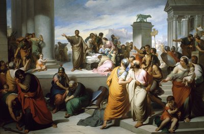Brutus toont Lucretia
