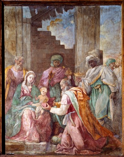 Aanbidding der wijzen door Francesco Cozza