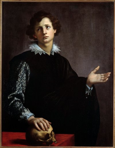 Portret van een jonge man door Francesco Currado