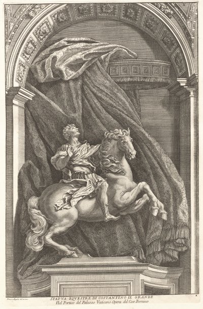 Standbeeld van Constantijn, 1704-1742 door Francesco Faraone Aquila