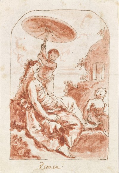 Allegorie van de zomer door Francesco Fontebasso