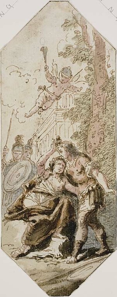 Rinaldo en Armida door Francesco Fontebasso