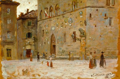 Plein in Volterra door Francesco Gioli