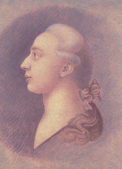 Portret van Giacomo Casanova, ca. 1750 door Francesco Giuseppe Casanova