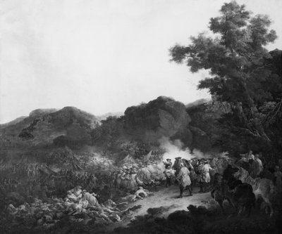 De Slag bij Lens, tegen het Spaanse leger, 20 augustus 1648 door Francesco Giuseppe Casanova
