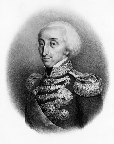 Portret van Vittorio Emanuele I van Savoye (1759-1824), koning van Sardinië door Francesco Gonin
