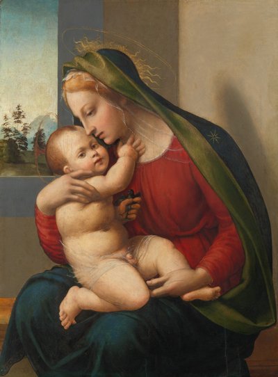Madonna en Kind, ca. 1520 door Francesco Granacci