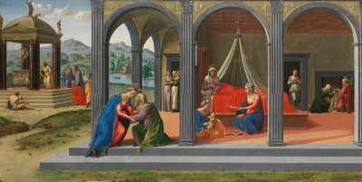 Scènes uit het Leven van Sint Johannes de Doper, ca. 1506-7 door Francesco Granacci