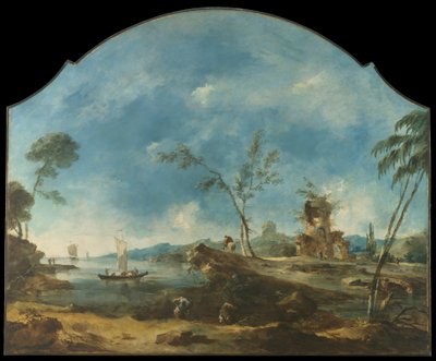 Fantastisch landschap door Francesco Guardi