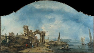 Fantastisch landschap door Francesco Guardi