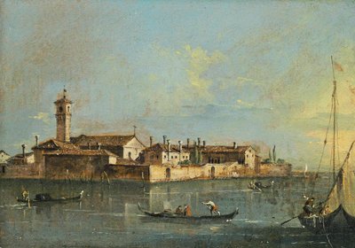 Isola del Lazzaretto Vecchio, tweede helft van de 18e eeuw door Francesco Guardi