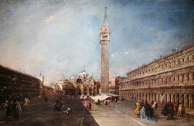 Piazza San Marco door Francesco Guardi