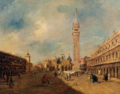 Piazza San Marco door Francesco Guardi