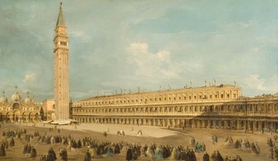 Piazza San Marco in Venetië door Francesco Guardi