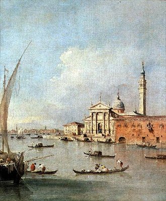 S. Giorgio Maggiore, gezien vanaf de Giudecca door Francesco Guardi
