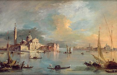 San Giorgio Maggiore, Venetië, met de Giudecca en Zitelle door Francesco Guardi